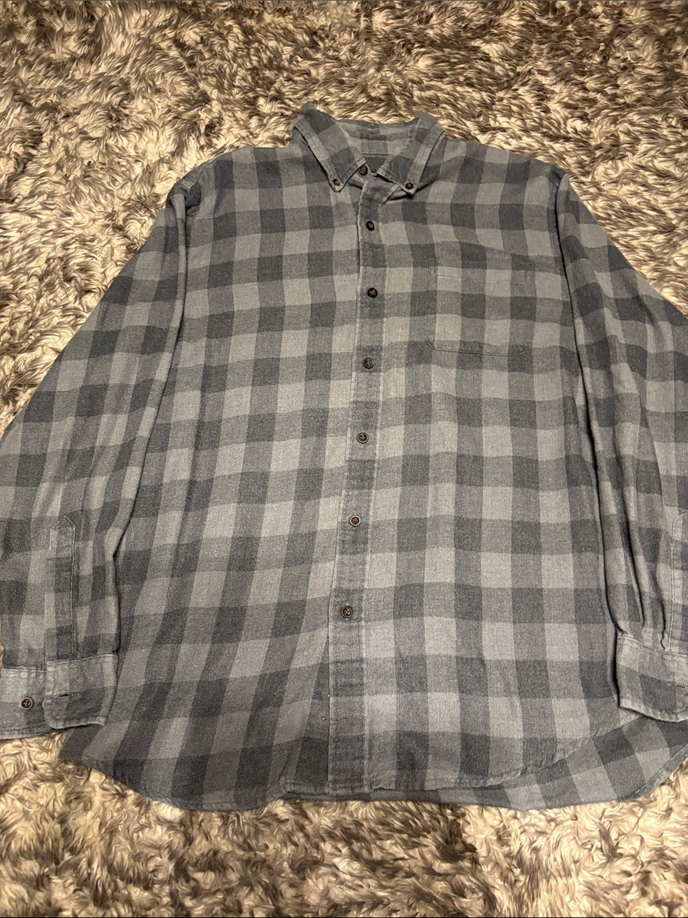 Arrow Gray Plaid flannel Button-Down Shirt